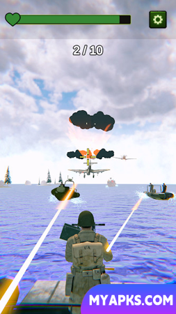Boat Defense: Navio de guerra de tiro