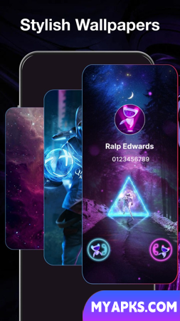 Telefone colorido: Tema da tela de chamada