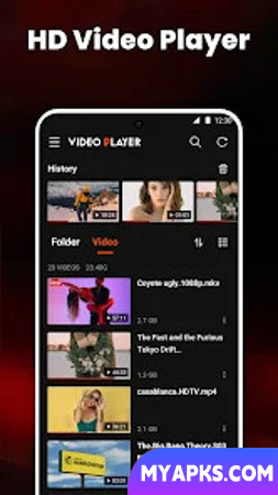 Reprodutor de vídeo HD Todos os formatos