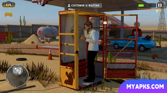Gas Station Junkyard Simulator (Simulador de ferro-velho de posto de gasolina)