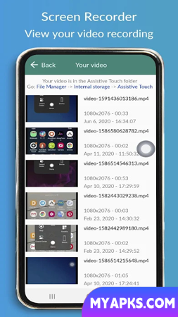 Assisted Touch IOS - Gravador de tela