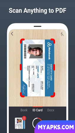 Aplicativo Fast Scanner - Scanner de documentos HD PDF Digitalização OCR