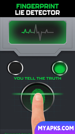 Teste do detector de mentiras: aplicativo de pegadinhas
