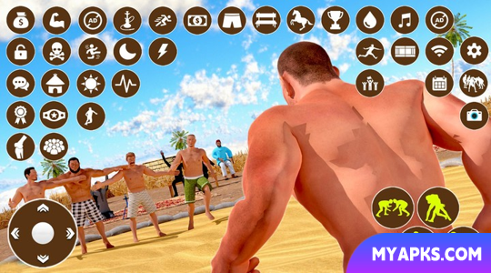 Jogo de Kabaddi: Pro Wrestling 3D