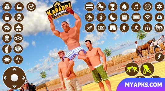 Jogo de Kabaddi: Pro Wrestling 3D
