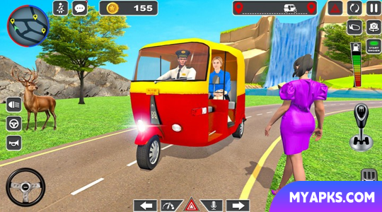 Jogos modernos de riquixá Tuk Tuk