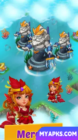 Merge Mermaids - quebra-cabeças mágicos
