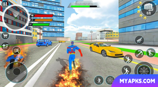 Police Robot Rope Hero Game 3d