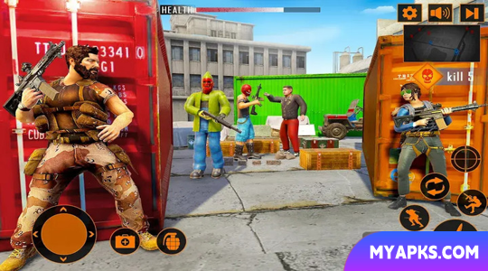 Jogos de tiro com armas de comando 3D