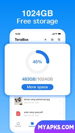 TeraBox Cloud Storage: backup em nuvem e backup de dados