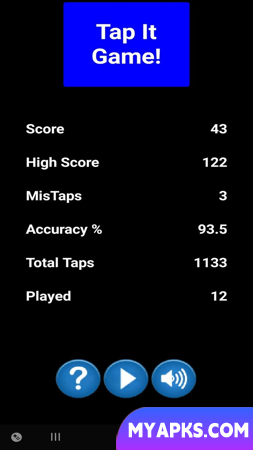 Jogo Tap It Fast divertido de 20 segundos