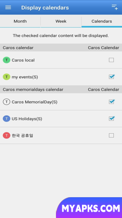 Calendário Caros: Plano de programação