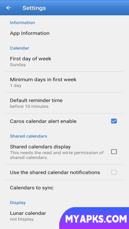 Calendário Caros: Plano de programação
