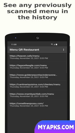 Menu do restaurante QR
