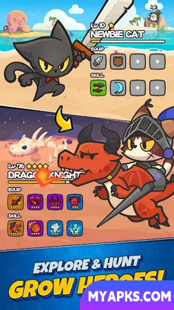 Legend of Cat: RPG de ação ocioso