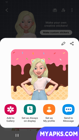 Samsung My Emoji Stickers