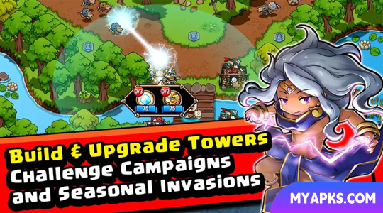 Crazy Tower Defence Story: jogo de defesa de torre com cartas