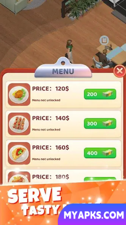 História do restaurante: Decoração e cozinha
