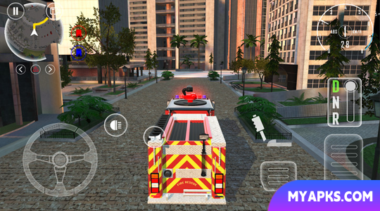 Simulador de caminhão de bombeiros 2023