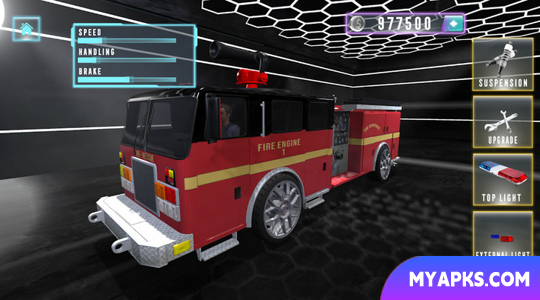 Simulador de caminhão de bombeiros 2023