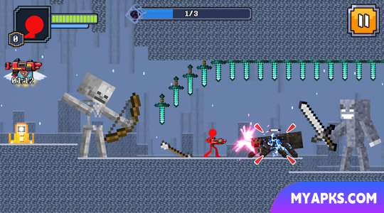 Red Stickman no Craft World