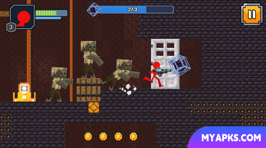 Red Stickman no Craft World