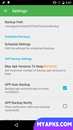 Super Backup: SMS, contatos, histórico de chamadas