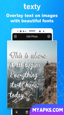 Texty - Editor de texto em fotos