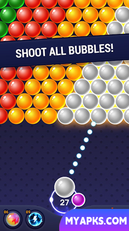 Jogo de tiro com bolhas