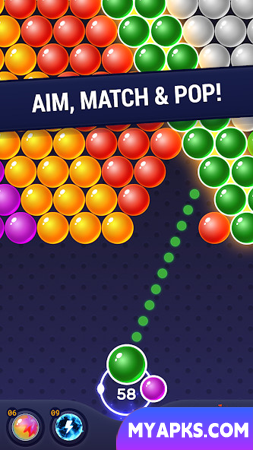 Jogo de tiro com bolhas