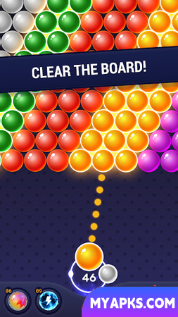 Jogo de tiro com bolhas