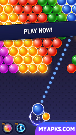 Jogo de tiro com bolhas