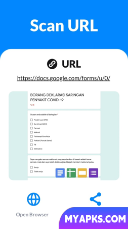 Leitor de código QR e aplicativo de leitura