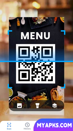 Leitor de código QR e aplicativo de leitura