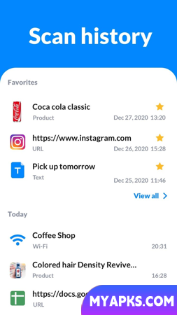 Leitor de código QR e aplicativo de leitura