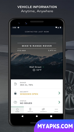 Controle remoto Land Rover