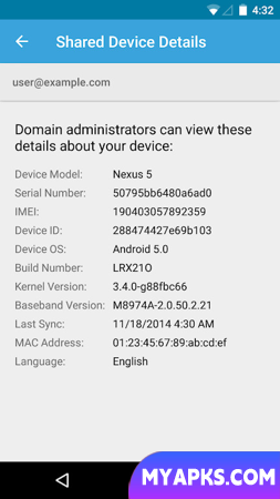 Política de dispositivos do Google Apps