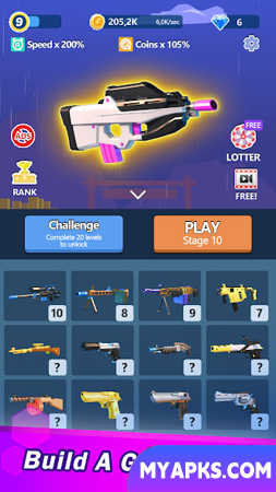 Merge Gun Idle: Jogos de Tiro