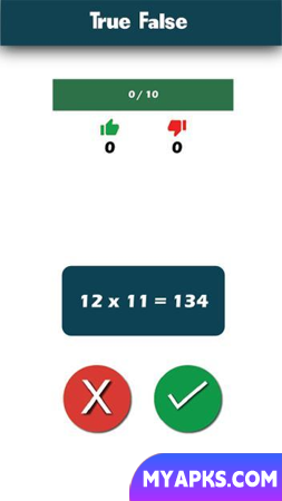 Tabuada de multiplicação - Matemática