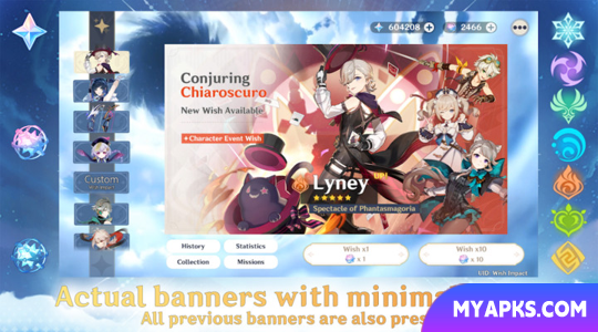 Impacto dos desejos: Genshin Wish Sim