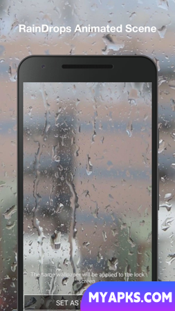 Papel de parede animado Raindrops