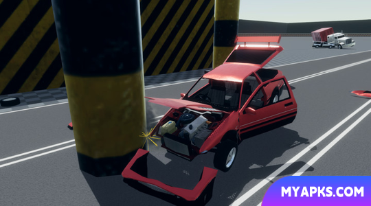 Simulador de colisão de carro Sandbox 3D