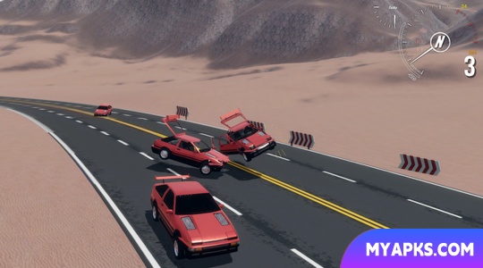 Simulador de colisão de carro Sandbox 3D