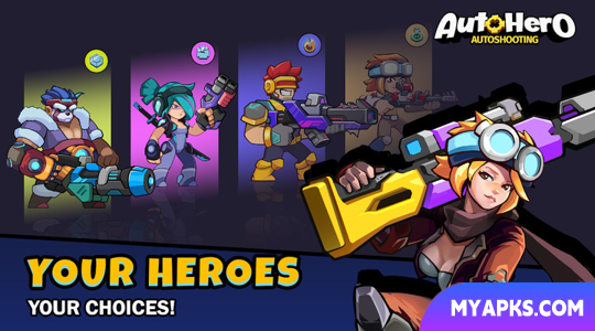 Auto Hero: Jogo de plataforma de tiro automático