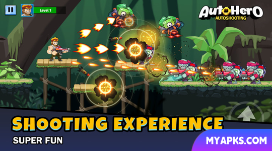 Auto Hero: Jogo de plataforma de tiro automático