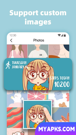 Variedade de widgets - widgets de imagem, widgets de calendário, widgets de contagem regressiva, widgets de iOS