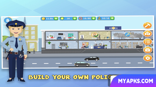 Police Inc: jogo de construção de delegacias de polícia