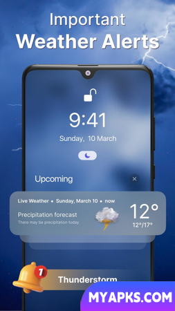 Tempo em tempo real - radar e widgets
