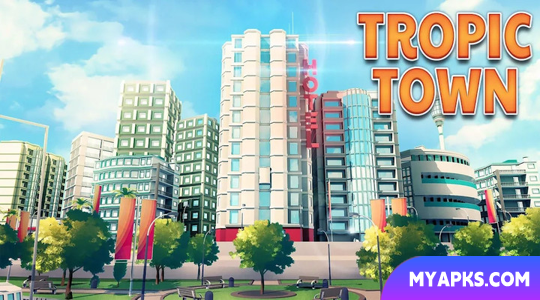 Tropical Island Beach Town: Jogo de simulação de fuga do paraíso