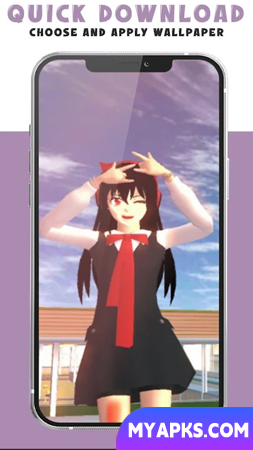 Papéis de parede fofos da escola Sakura